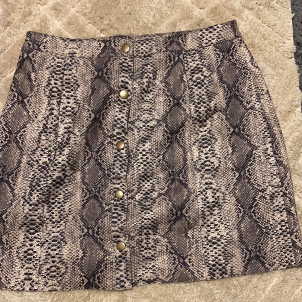 Snake skin skirt